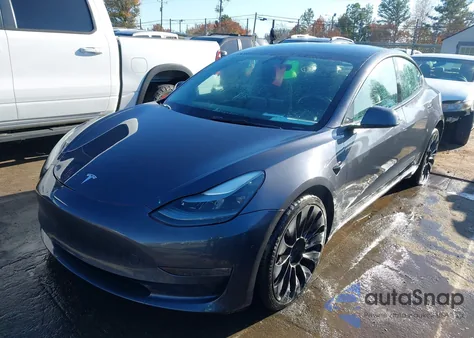 2023 Tesla Model 3 Performance Dual Motor All-Wheel Drive from USA, damaged, VIN 5YJ3E1EC0PF488692